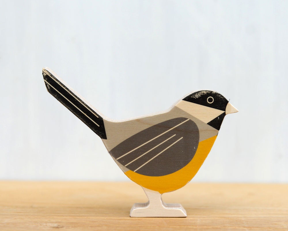 Modern Wood Bird - Black-capped Chickadee