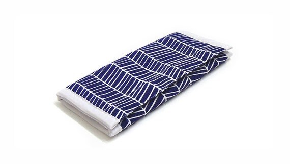 Travel Jewelry Wallet Jewelry Organizer Clutch - Herringbone in Lake