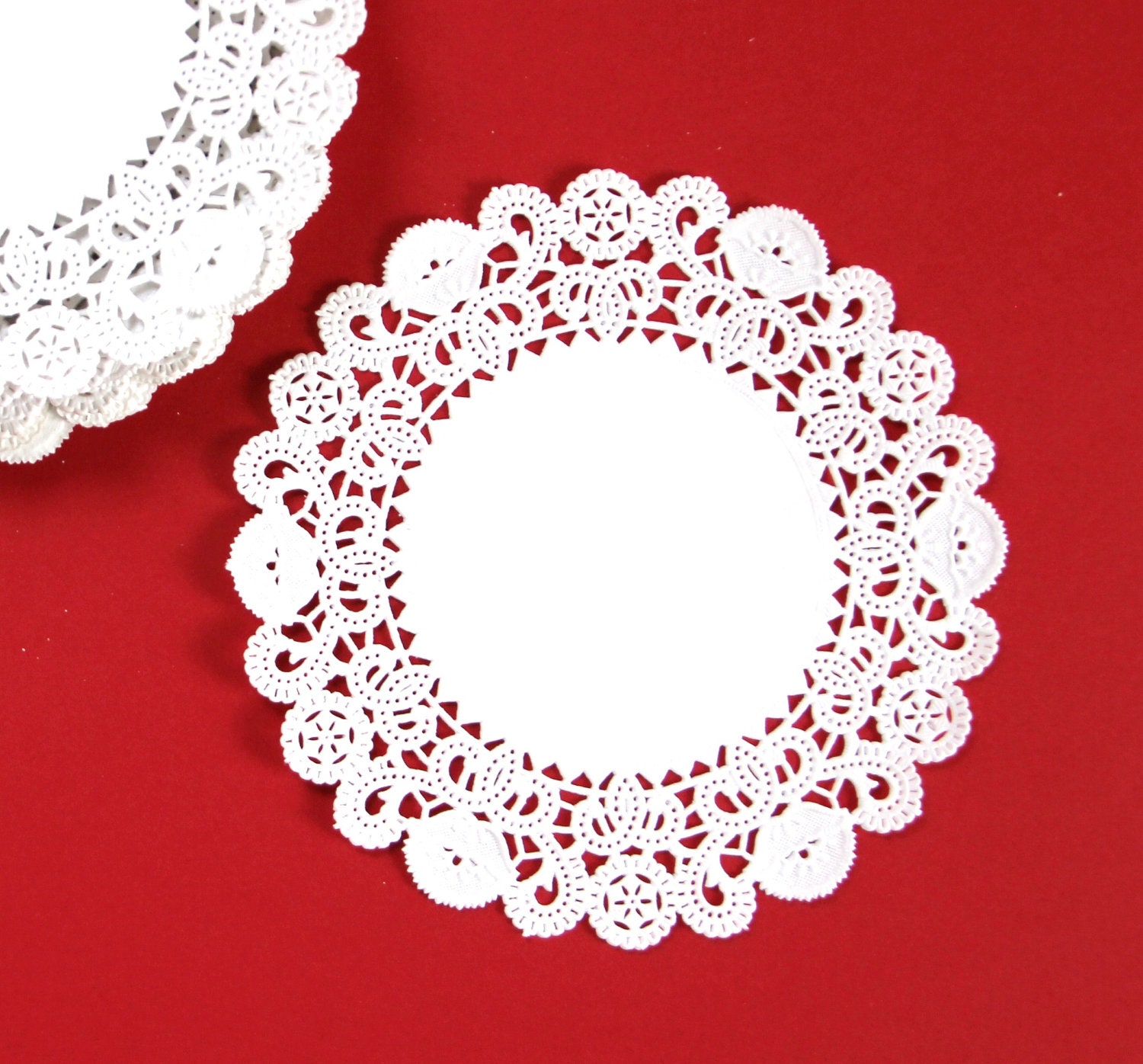 50 White Lace Paper Doilies (5 inches)