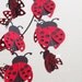 Ladybug chandelier Mobile - black and red