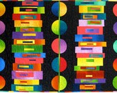 Bright Modern Art Quilt Wall Hanging or Lap Quilt