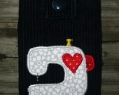 love to sew iPod cozy padded pouch with pocket handmade one-of-a-kind