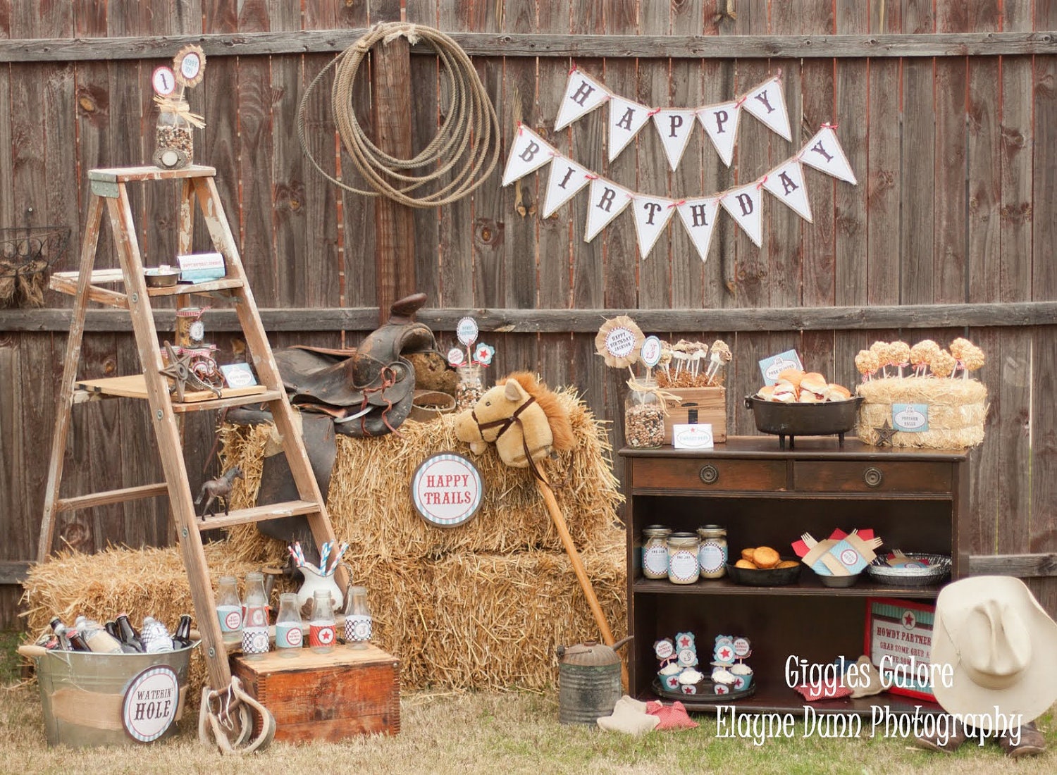 DIY Cowboy Party Package Il_570xn