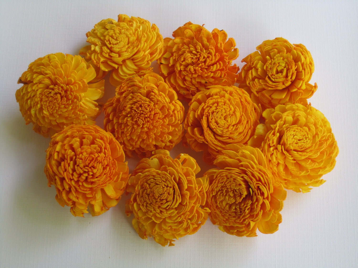 Sola flowers  -- SET of 12 --  Orange -- chorki
