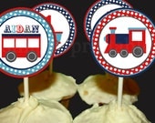 PRINTABLE Train Cupcake Toppers (Digital File) Il_170x135