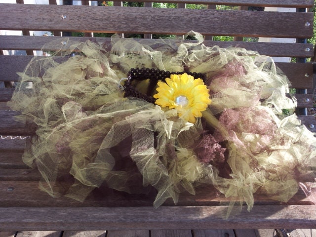 Yellow and Brown 18 Month to 5T Fairy Princess Tutu Set