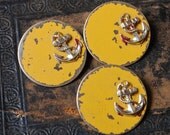 Set of 3 Vintage metal brooches, badge pin, anchor
