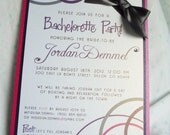 Colored Rings - Custom Bachelorette Party Invitations