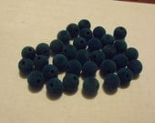 Destash of teal velvet beads