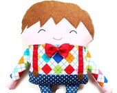 Boy Doll Sewing Pattern Easy PDF Sewing Pattern Fabric Doll Pattern - Includes Removable Sneakers