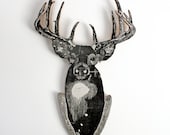 Uncle Randy's Deer Woodcut Sculpture Print