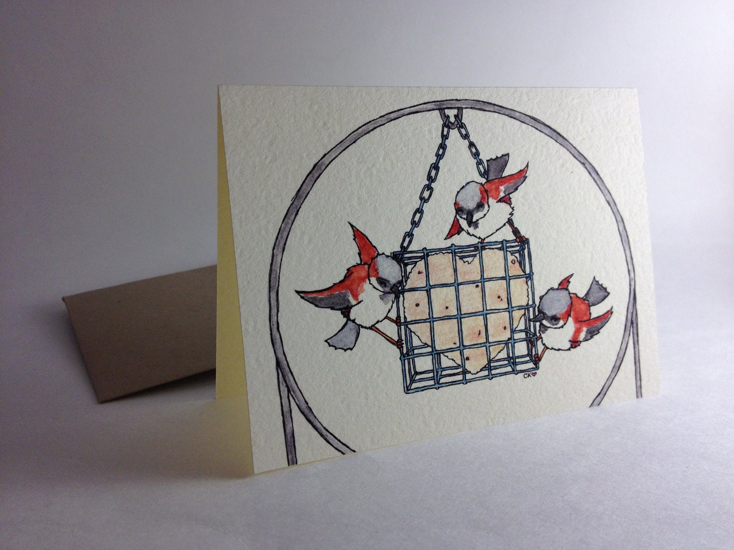 Love Birds Valentines Day anniversary holiday birthday heart greeting card
