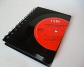 Simon And Garfunkel Notebook Bridge Over Troubled Water Recycled Vintage Vinyl Record