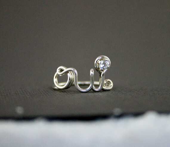 Oui Ring 925 Sterling Silver - with cz