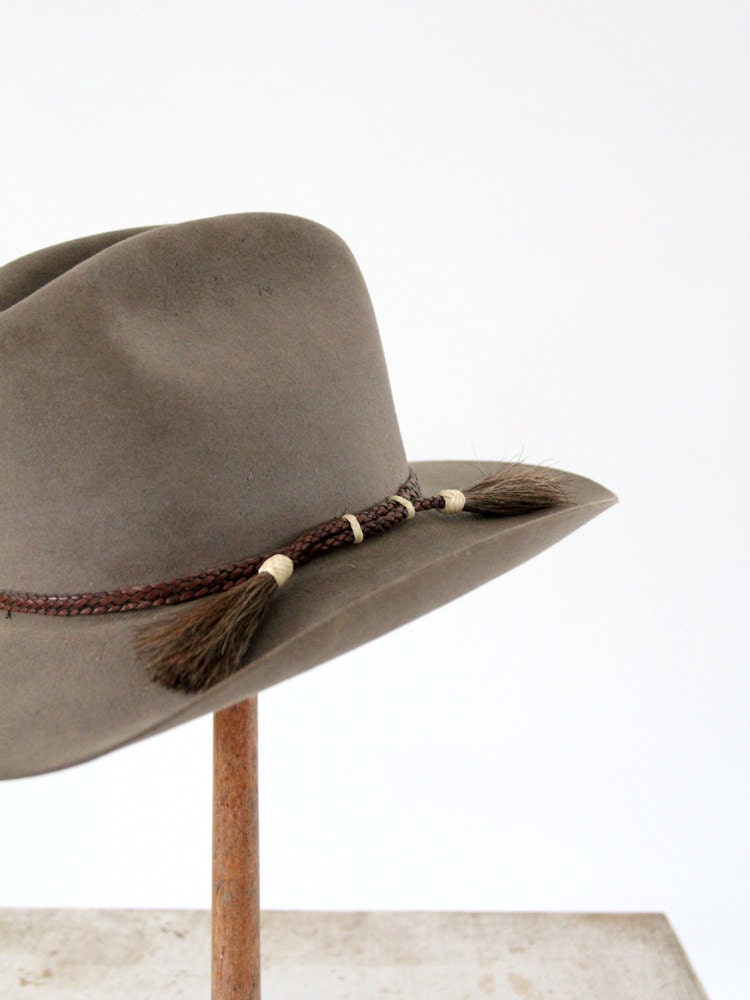 1960s Western Hat / Vintage Beaver Hat / The Cowboy