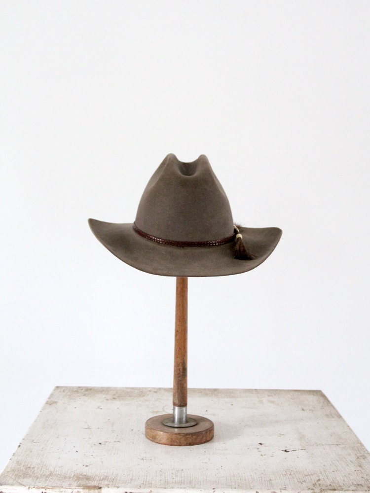 1960s Western Hat / Vintage Beaver Hat / The Cowboy