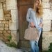 Fringed  Tassel Handbag with Boho Chic Style. Vintage chain detail.