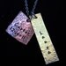Personalized Jewelry Mommy Charm Jewelry - Baby Name Date, Child/ Children's Name Necklace - Men / Woman Jewelry w/ Gunmetal Chain