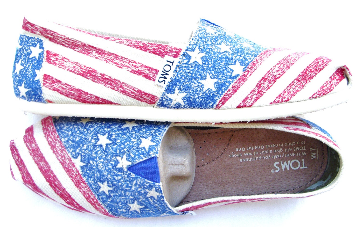 The Liberty - American Flag Custom TOMS