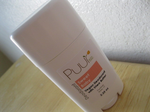 Vegan Deodorant - Sweet Baby - Powdery Soft Women's Deodorant with natural clay 2.25 oz