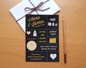 Modern Destination Wedding Invitation With Custom Illustrations