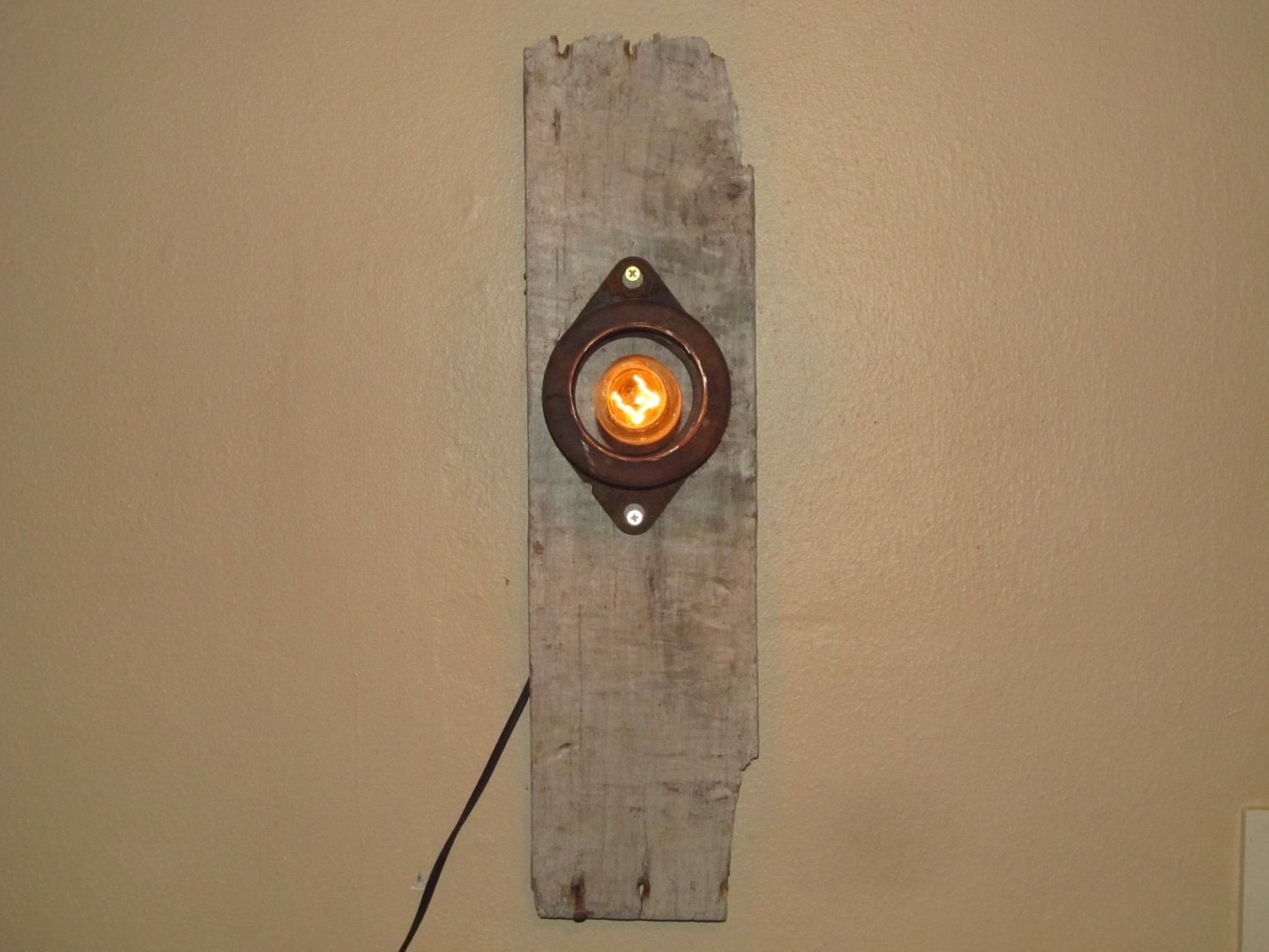 Found Objects Wall Lamp Number Four