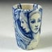 Reserved for jennibram Little blue and white shot glass, cup