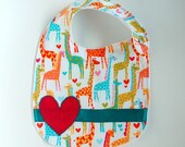 Giraffe Love Bib