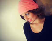 Pink Wide Style headband stretchy knit wide head wrap spring