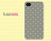 Grey Little Polka Dot / Gray iPhone 5 Case, iPhone 4 case, iPhone 4s Cover , Hard Plastic iphone 5 Cover