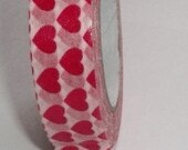 Hearts washi tape LARGE roll. Bulk available