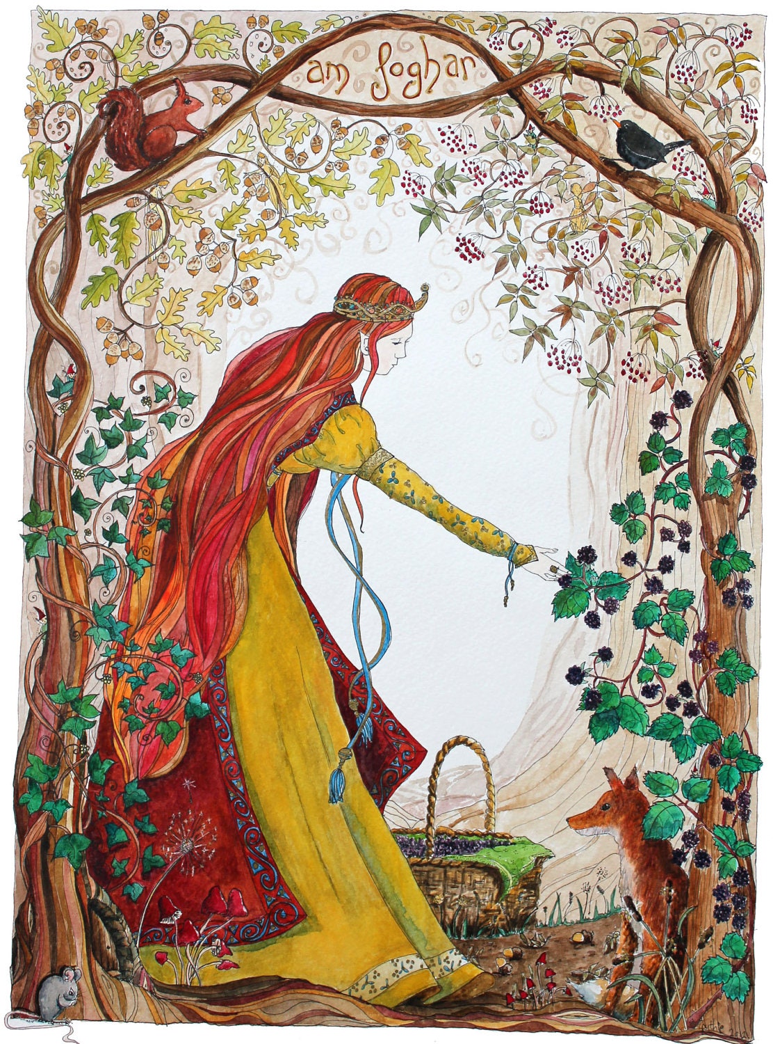 Autumn's bounty print A3