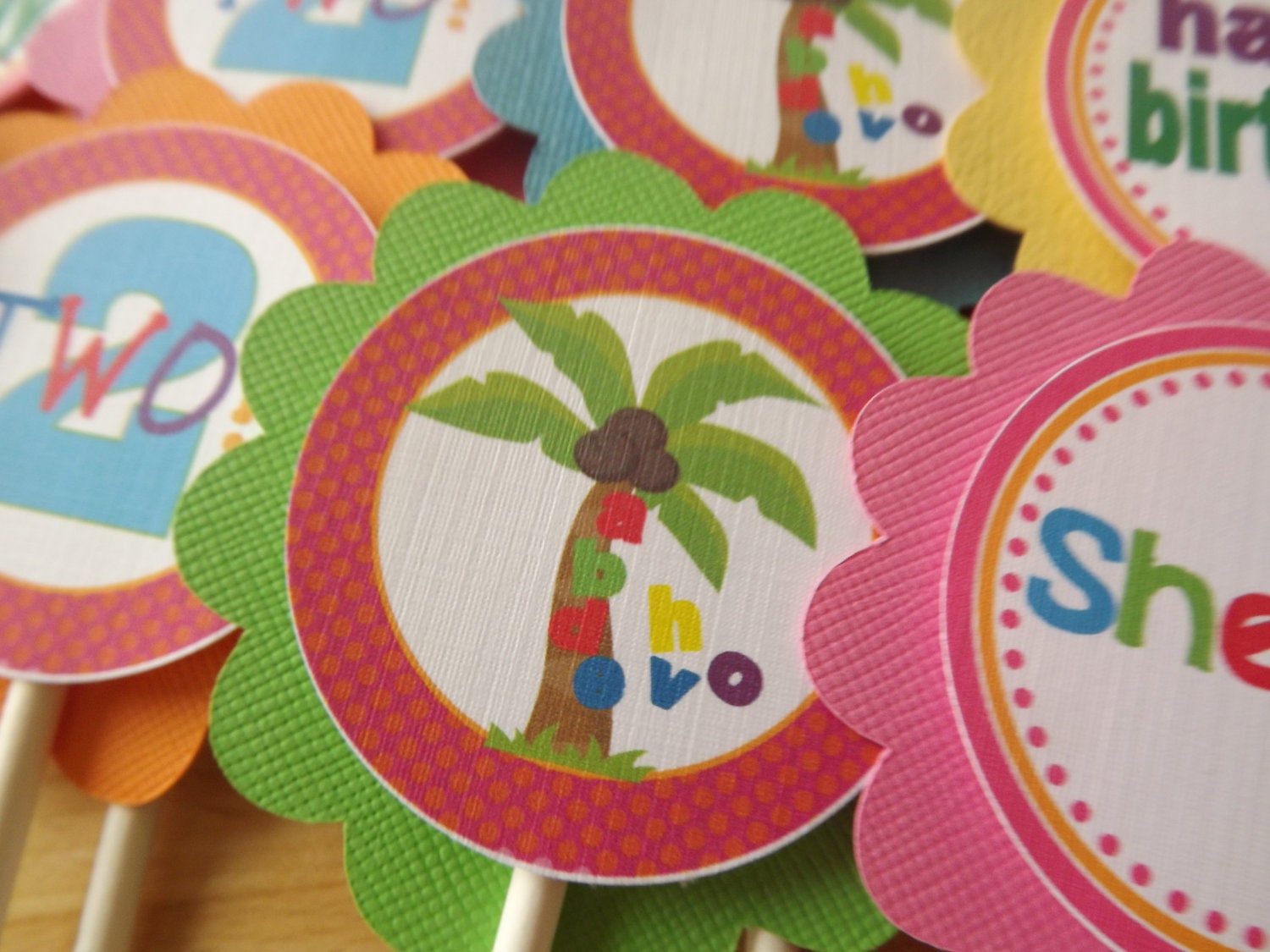 Chicka Chicka Boom Boom Inspired Collection: Cupcake Toppers Il_570xn