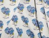 Cape Cod Hydrangeas on Kona Cotton