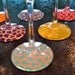 Animal print hand painted wine glasses: bottom only