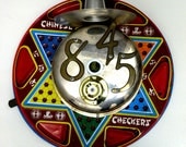Eco Recycled Sterling Silver Metal Bird House, Chinese Checkers, Functional, Garden Decor Birds, Yard Art, Spring Decor, Etsy Homemade