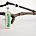 Earth - White and green - ceramic necklace - glass fused ceramics -  contemporary jewelry - ceramic pendant