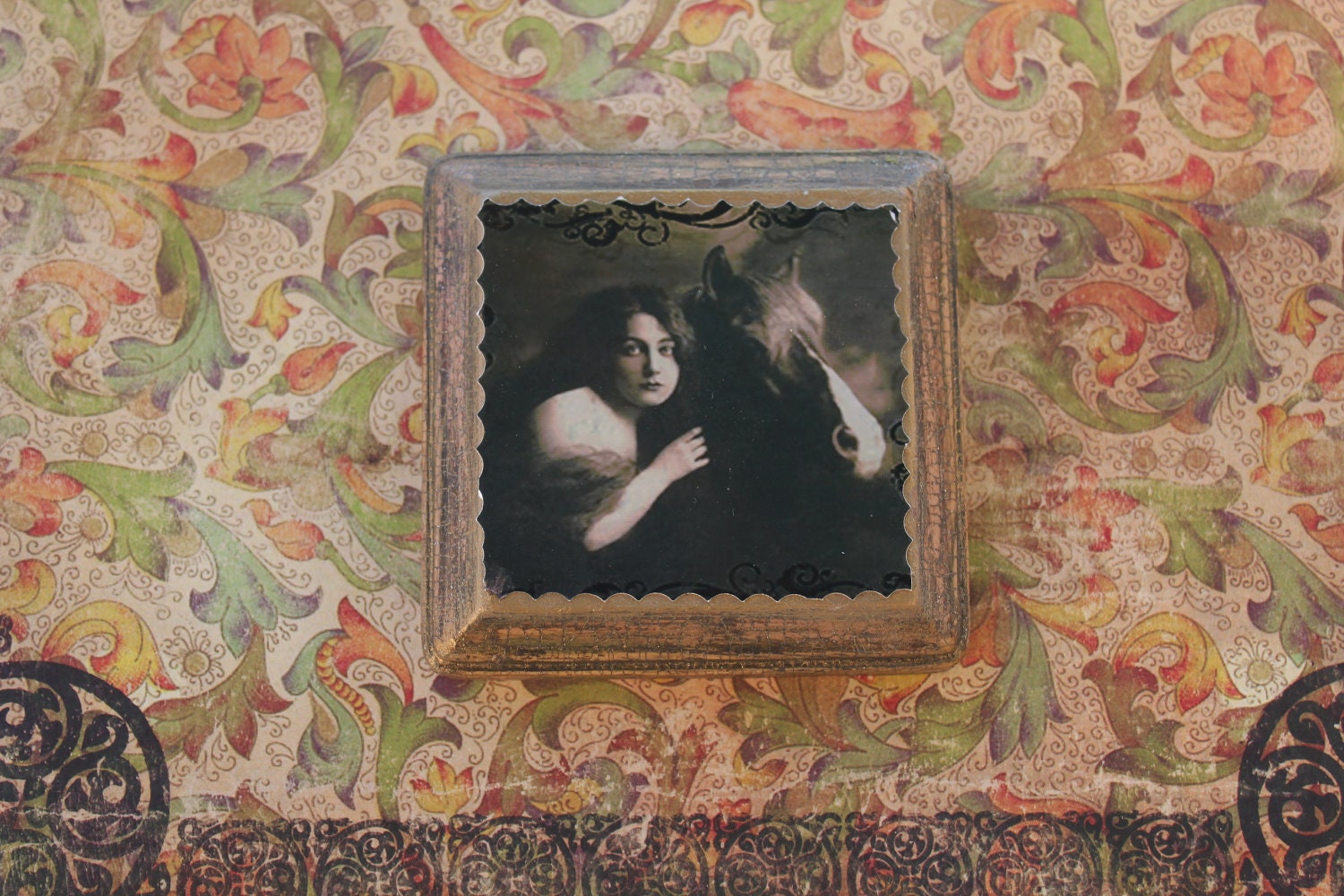 Lady Stallion wall decor, wall hanging, picture, horse picture