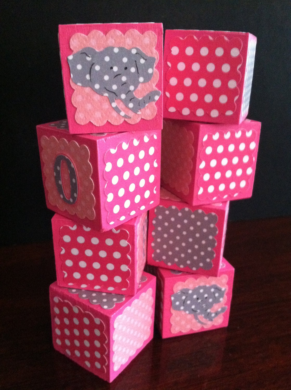 Reserved for Kristen Polk-a-dot blocks