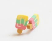 Delicious Miniature Candy Ice Pop Post Earrings