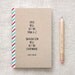 Einstein Mini Notebook & Pencil Set, Stocking Stuffer - Typography Pocket Size Journal, Recycled Sketchbook