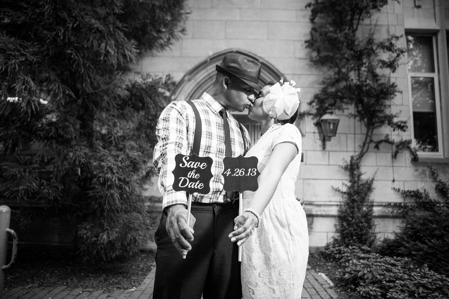 He asked she said yes engagement photo props