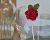 Cranberry Flower Elastic Headband / Photo Prop