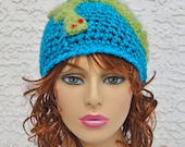Hat International Blue Chinese Dragon Crocheted Hat