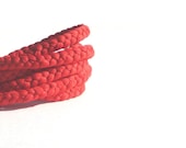Fabric Braided Bracelet. Eco Jewelry. red braided bracelet. Eco Friendly Fashion
