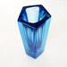 mid century MURANO geode prism vase