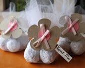 Plantable Seed Bomb Recycled Paper Eco Friendly Wedding or Party Favours - Trendy and Unique - In Sand and Pink