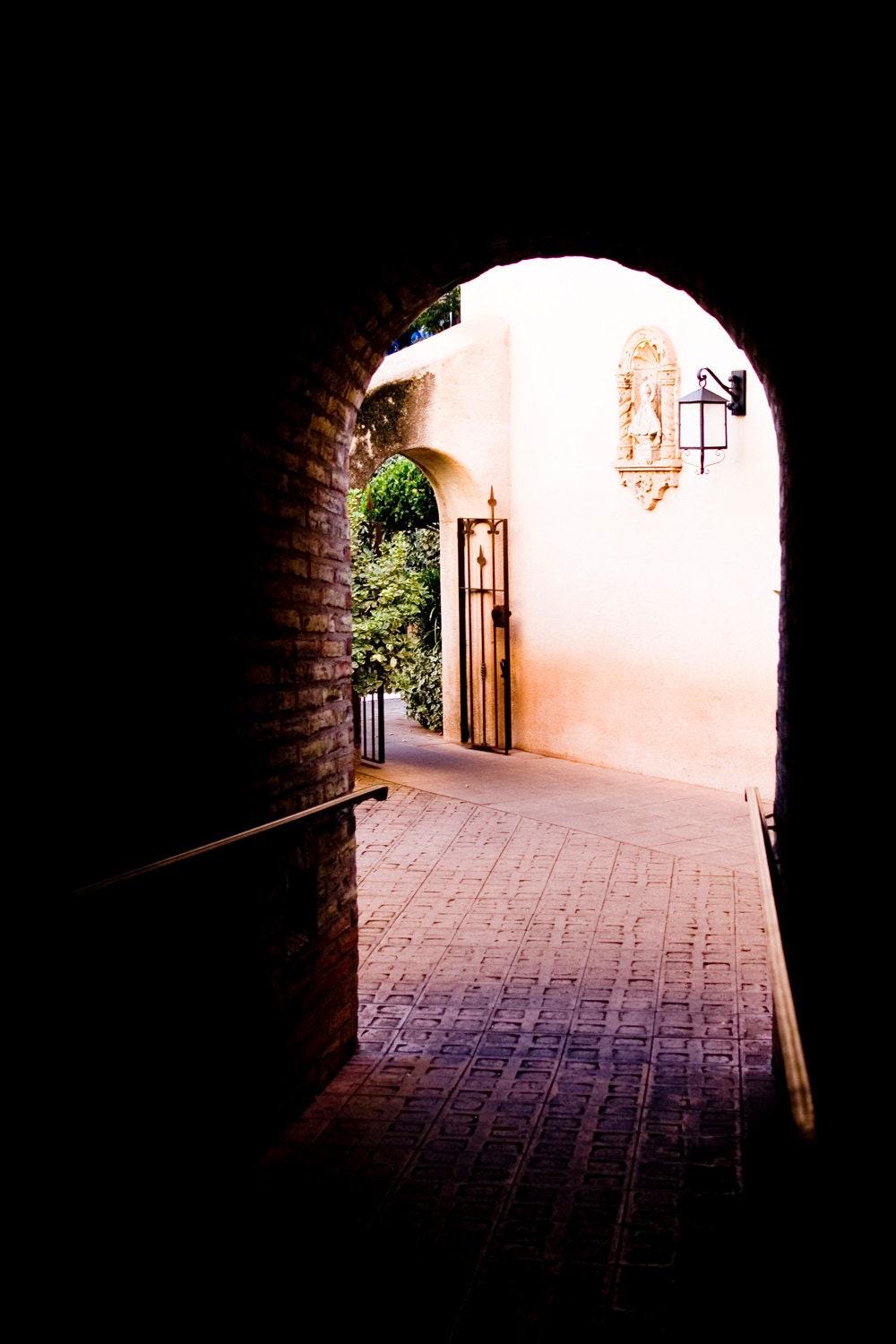 Through the Archway.  Tuscan Style Architectural Fine Art 8x12, 8x10 or 8x8 Photograph - kmbphoto