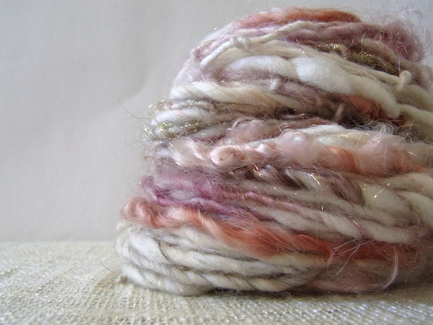 Handspun Luxury Yarn TEA ROSE 45m