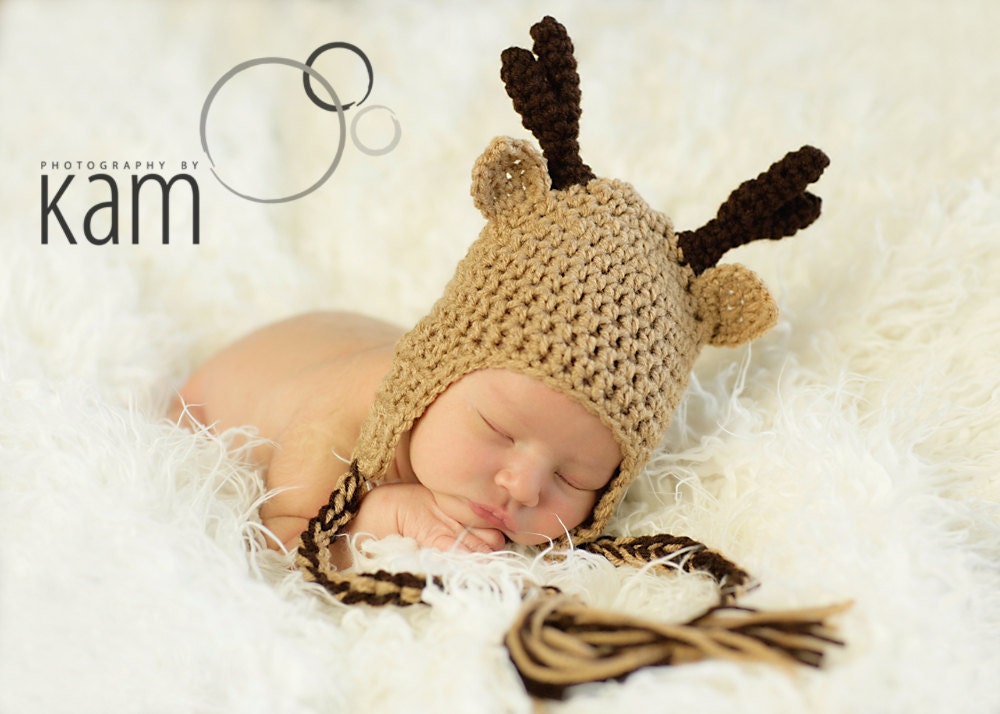 Reindeer Hat - Custom Order Size & Color
